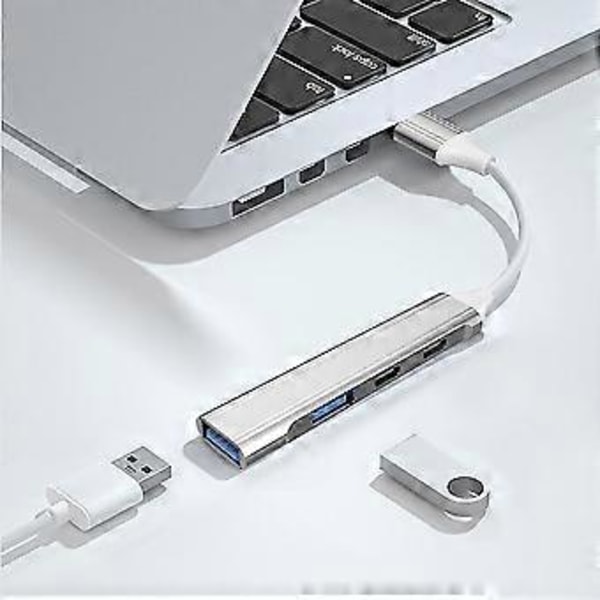Usb Type C Hub 3.0 4-porttinen Multi Usb -jakaja telakointiasema