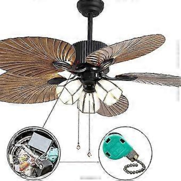 4 stk. takviftebryter Zing Ear Ze-268s6, 3 hastigheter 4 ledninger (gull)