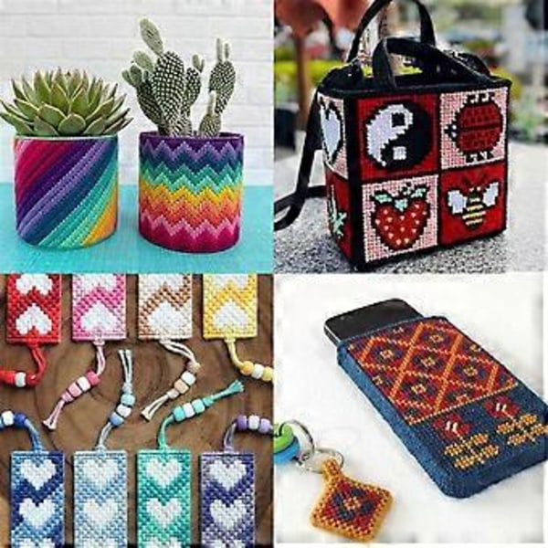 Mesh Canvas-ark för broderi, Fursuit-ögonmesh, vit nålduk för hantverk DIY, stickade virkningsprojekt