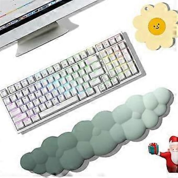 B-Tastatur Håndledsstøtte, Ergonomisk Design Effektiv Håndledssmerte Lindring Armlæn til Skrivebord, Sød Sky Dekoration Gave
