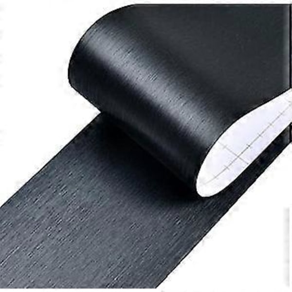 Selvklebende PVC veggbord med skrell og lim (svart)