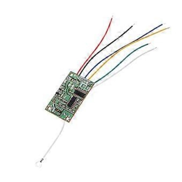 8 Knapper 4CH Fjernkontroll med Mottakerkort 27Mhz Antenne for DIY SN-RM9