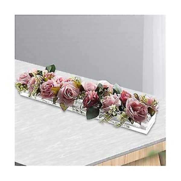 Rektangulär Blomsterdekoration för Matbord, Blomvas, Blomsterarrangemang för Matbord