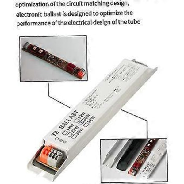 Elektronisk Ballast T8 2x36w Spänningsbredd Fluorescerande Start Energibesparande Startlampa Lampballast Hy