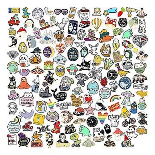 40 stk. Søde Emalje Rygsæk Pins, Sjove Emalje Pins Bulk Sæt Cool Knap Pins Æstetisk Broche Lape