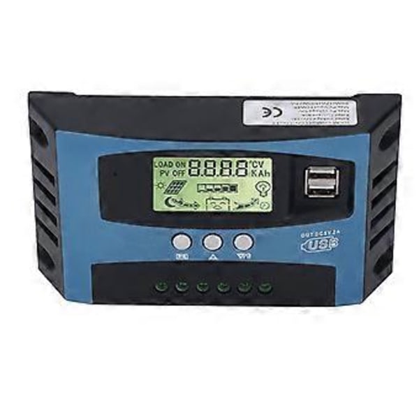 Solar Charge Controller MPPT Sporing Opladning Realtids Digital Display Solar PV Charge Controller 12V 24V 80A