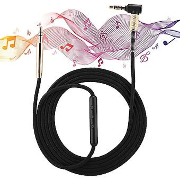 3,5 mm:n äänikaapeli Hi-Fi Stereo TPE-johto, matala latenssi, häviötön äänen siirto (mikrofonilla)