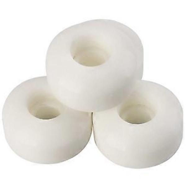 4 stk. skateboard longboard hjul 52 mm 95A vej skate bevægelseshjul med 8 stk. ABEC-11 forseglede lejer, hvid
