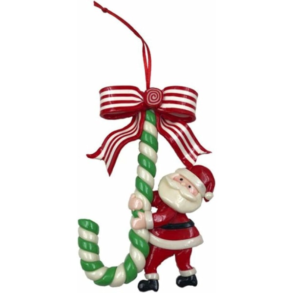 3 st julgransprydnader i form av godisstavar, juldekorationer att hänga, falska godisdekorationer för julgran, tomte, snögubbe, godisstav