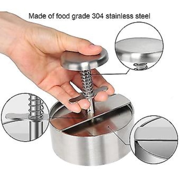 Hamburger Maker Burgerpresse Rund Form Non-stick Bøffer Hamburger Kød Oksekød Grill Burger Smasher
