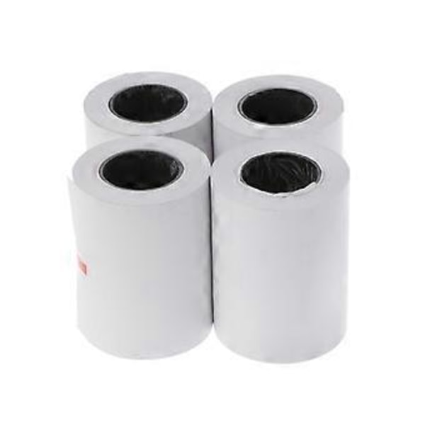 4 Rullar Termiskt Kvittopapper 57x50mm Faktura Biljettutskrift för Foto Termisk Skrivare POS Kassa Kvittorulle