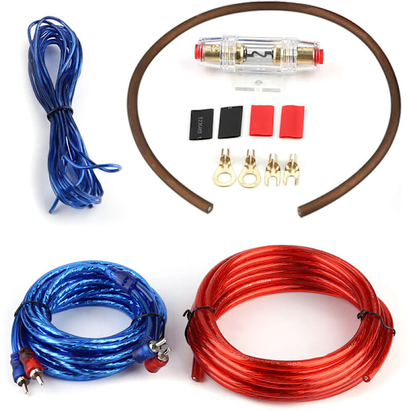 Car Audio Subwoofer Amplifier Speaker Installation Cable Kit with Fuse