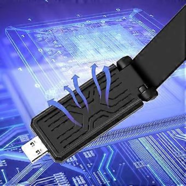 3000Mbps USB Netværkskort WiFi6 Trådløs Adapter AX3000M Usb3.0 til Bærbare og Stationære Computere Understøtter IEEE 802.11a/ax
