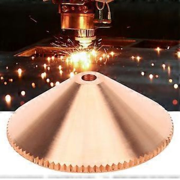 1 stk. enkeltlags laserdyse messing til CO2 fiberlaserskæremaskine 1,8/2,0/2,5/3,0 mm 2,5 mm