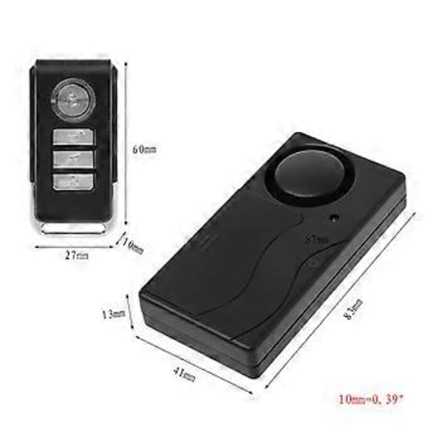 Trådlös Fjärrkontroll Vibrationslarm Sensor För Bilfönster Dörr Hem Säkerhet