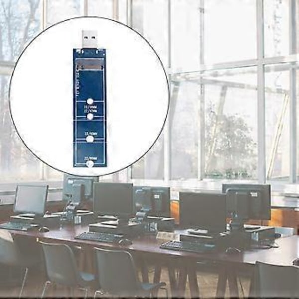 Kestävä USB3.0 - M.2 NGFF -sovittimelle avaimelle B B+M Type-A SSD 2230 2242 -kortti C