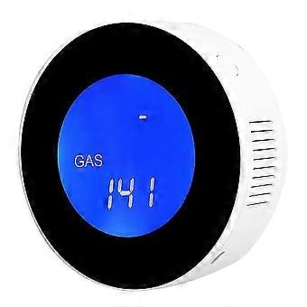LCD-skärm Wifi Brännbar Gasläckagedetektor Hushåll Smart Gaslarm Sensor Eu 100-240v