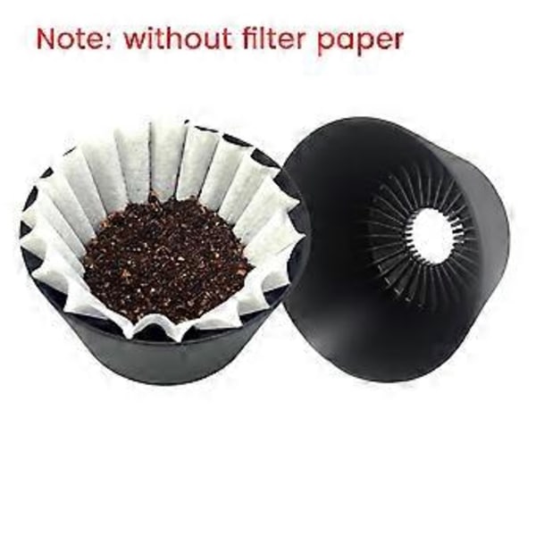 Kaffefilterkopp Kaffedroppare Handkaffe Stor Kapacitet Filterkopp 40-60g Återanvändbart Kaffefilter för Resor Kontor