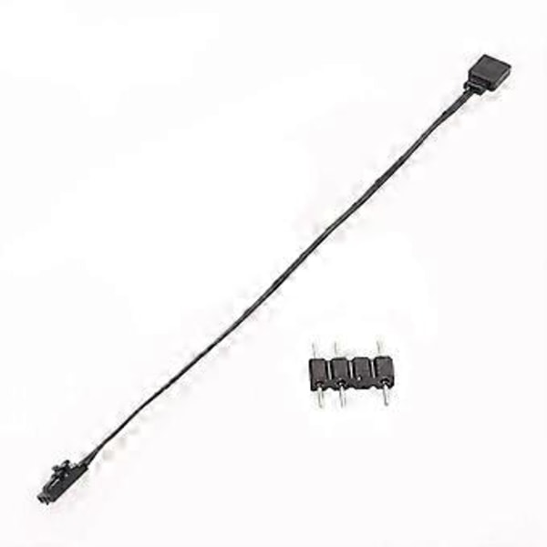 För 3PIN RGB till Standard ARGB 3-Pin 5V Adapterkontakt RGB-kabel för Fläkt/Hub/Belysningsnod/Commander