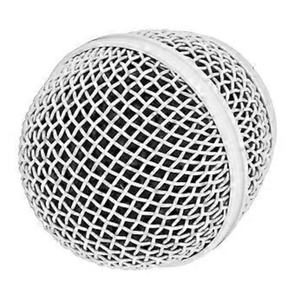 Mikrofon Gitter Ersättning Mesh Mikrofon Gitter Huvud för SM58S SM58LC BETA58 BETA58A SA M30 SV100 UT2 PGX24 SLX4 Vit
