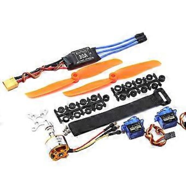 2200kv Børsteløs Motor 30a Esc Xt60 Stik Sg90 9g -servo 6035 Propel Til Rc Fastvinget Fly Helikopter