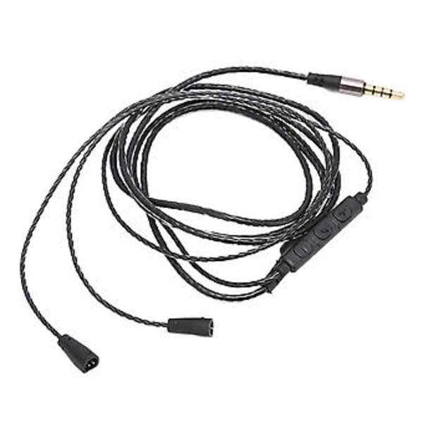 OFC Hovedtelefon o Ledningsudskiftning o Kabel med Volumenkontrol og Mikrofonfunktion til IE 8 IE 80