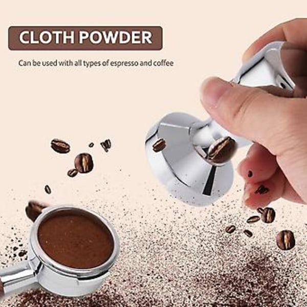 Kaffepress i rostfritt stål Barista Espresso Tamper 49mm Bas Kaffebönpress