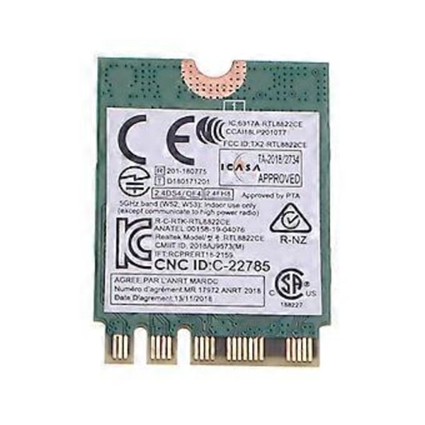 Dual Band 2.4G/5.8g WiFi Kort Trådløs AC RTL8822CE 802.11ac Netværkskort Bluetooth5.0-kompatibel E460 E465 E470 E475