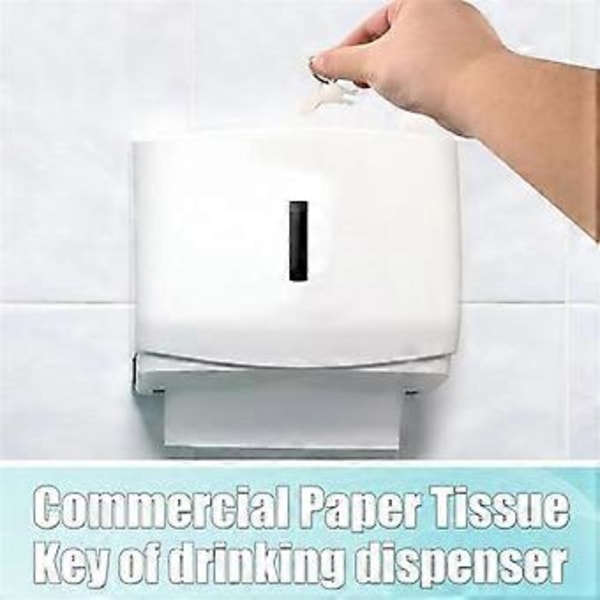 30 kpl Käsipyyheannostelijan avain, WC-paperin avain Muovipidike Vaihto 30 avaimenperäosalla