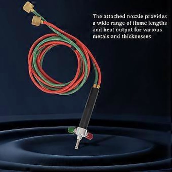Mikro-gassbrenner Mini Gass Liten Brenner Sveise Loddesett Med 5 Dyser Sveising Lodding Fleksibel Slange for Små Instrumenter, Verktøy, Leker, komponent
