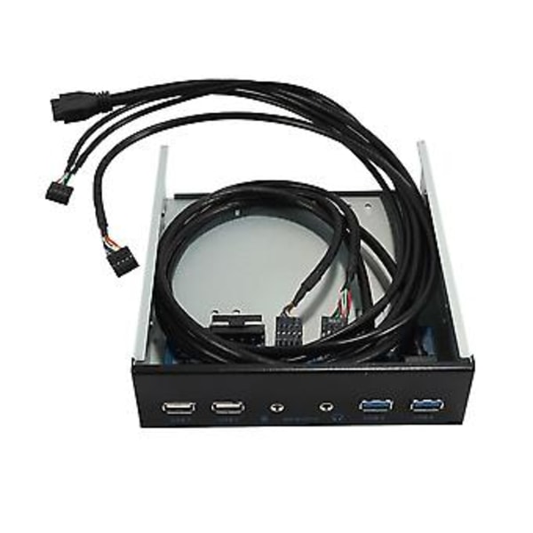 5.25 Tums Intern USB-hub med 2 Portar för Stationär Dator