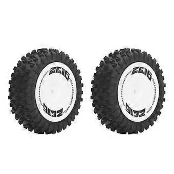 2kpl Kumiset RC-auton takarenkaat Takarenkaat RC-pyörät Renkaat Sarja Wltoys 124007 Kauko-ohjattavalle autolle