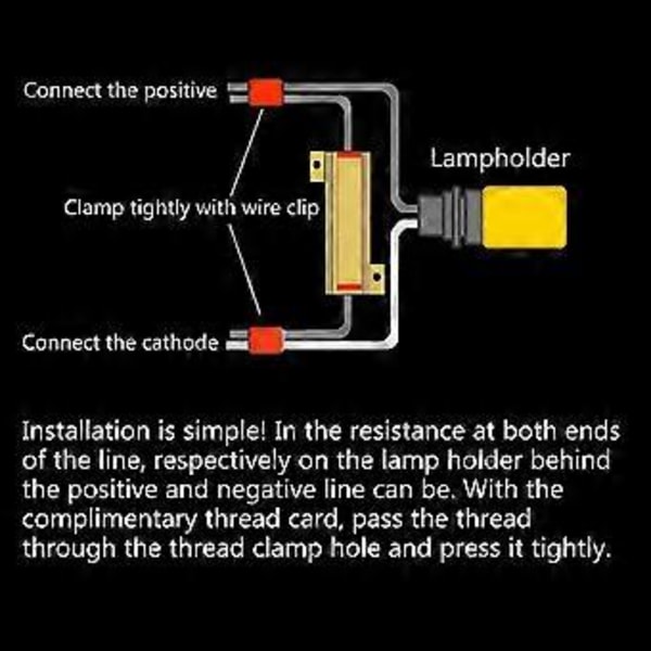 2 st LED Lastmotstånd Indikator Motorcykel Blinkers Flash Blink Fix Fel