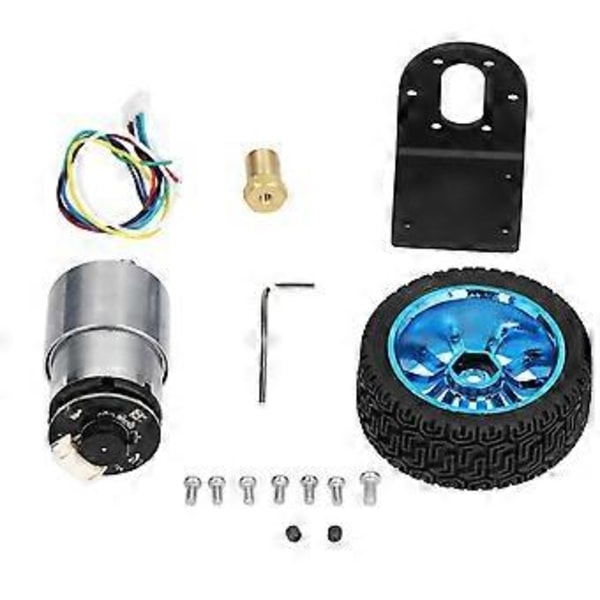 Enkooderimoottorisarja CW CCW Akseli DC-vaihdemoottorit Kiinnikkeellä Pyörä Tasapainoskootterille DC12V60RPM