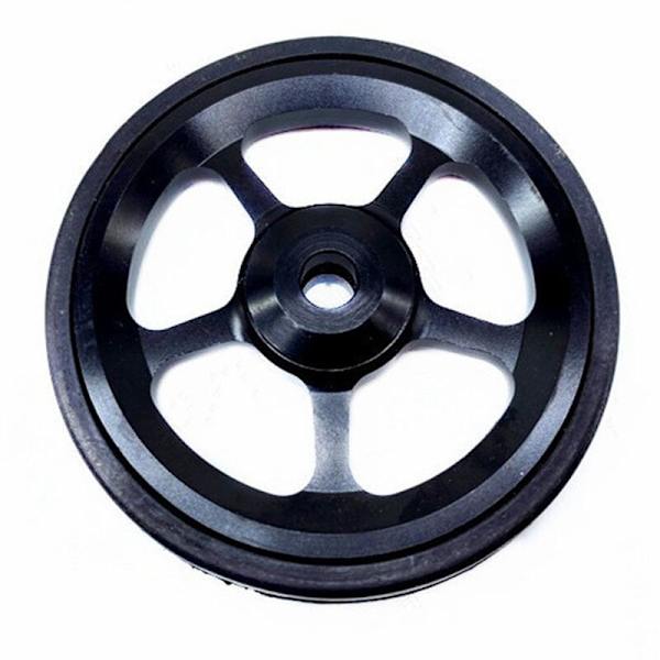 Ny til BROMPTON Foldecykel Easy Wheel 6Cm Keramisk Leje Bagagebærer CNC Aluminiumlegering Birdy Easy Wheel, Sort