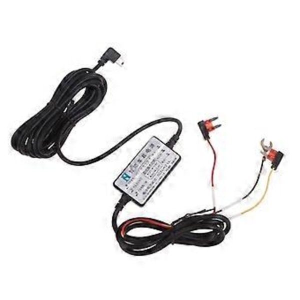 Bil DVR Eksklusiv Strømboks Kabel 3-Ledet 12V~30V til 5V 2.5A Mini USB Ledning