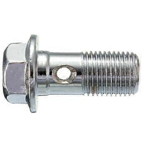 2x Motorsykkel Rustfritt Bremsebolt M10 X1.0mm Caliper Hovedsylinder