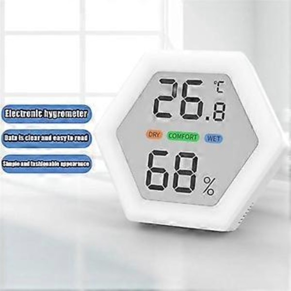 Indendørs Termometer Trådløs Hygrometer Termometre til Terrasse Hjem Drivhus