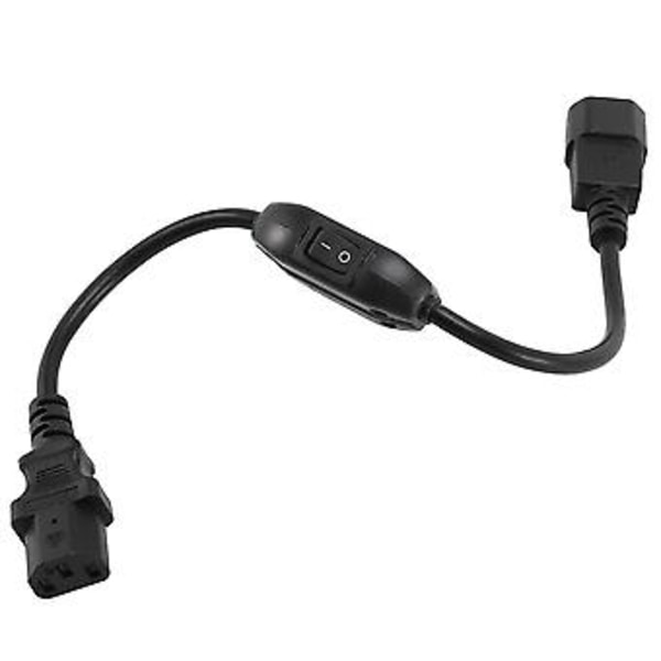 Erikois Pdu Ups Virtajohto, Iec 320 C14 - C13 On/off-kytkimellä 30cm Musta