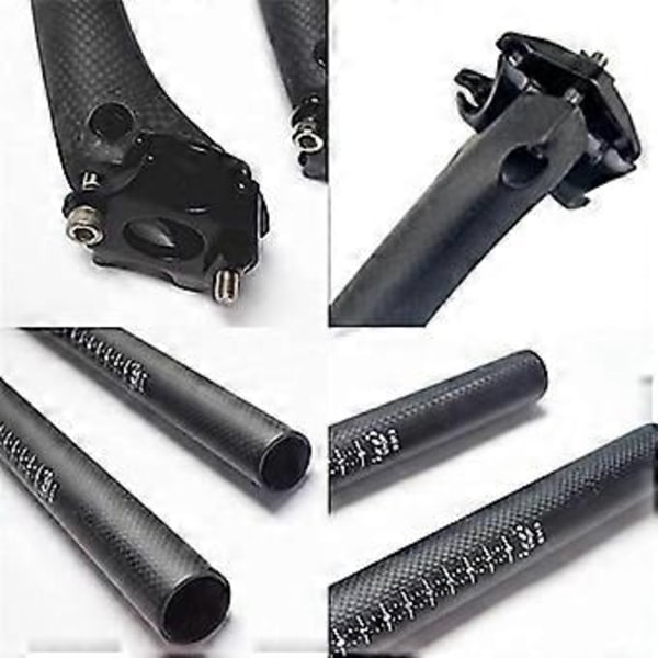 Carbon Fiber Mountain Road Bike Sadelpind Stang Fuld Carbon Bageste Flydende Sadelpind 31.6-400Mm
