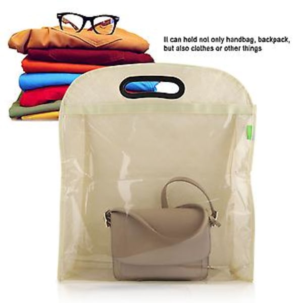 Håndveske Ryggsekk Oppbevaringspose Garderobe Støvtett Deksel Husholdning Hold Rent Organizer XL