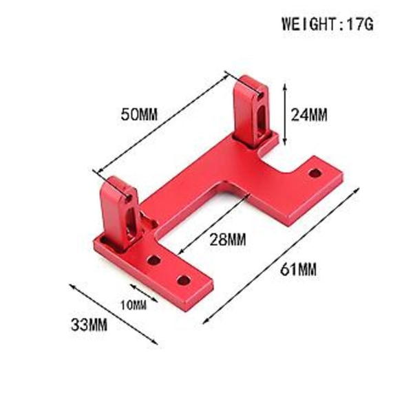 Metall Styreservofeste -0133 For 1/14 Rc Semi Traktor Lastebil Tipper Scania Hauler Man S S,3