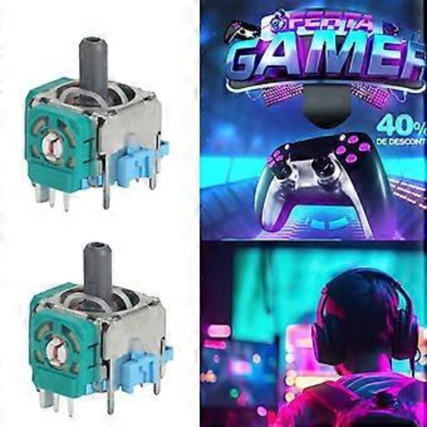 1 Set Analog 3D Joystick Tumspak Reparationssensor Modul Tumspak Ersättningsdel för P5 Kontroller Reparationsdel