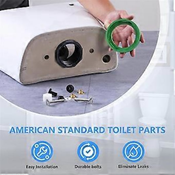 3 tuuman WC-istuimen säiliön osien korjaussarja, yhteensopiva AS738756-0070A WC-istuimen säiliön ja kulhon välinen tiiviste A:n kanssa