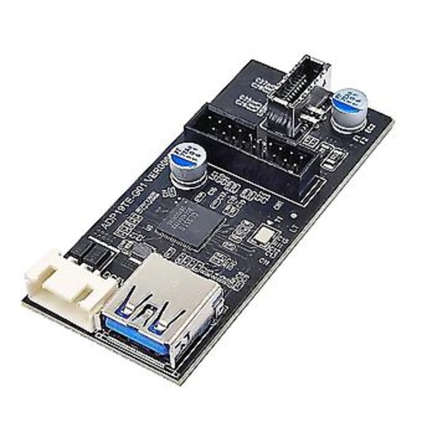 Usb3.2 N1 19pin - 19pin+type-e(a-key) -sovitin laajennus Sata15pin - 4pin -kaapelilla