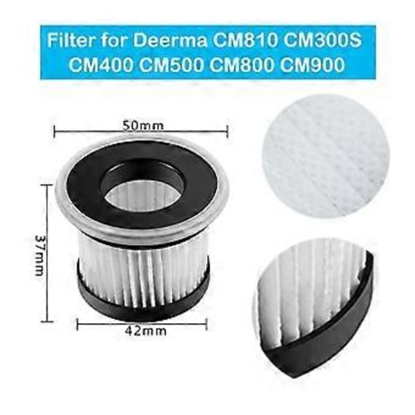 Deerma CM810 CM300S CM400 CM500 CM800 CM900 johdottomalle pölynimurille vara HEPA-suodatin tarvikkeet vaihto