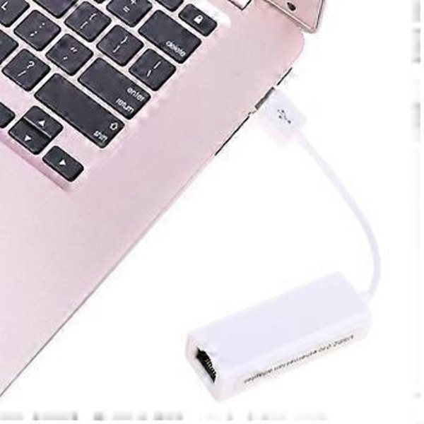 USB 2.0 Type C - Ethernet RJ45 -sovitin Gigabit LAN -verkkosovitin, tukee 300 Mbps MacBookille
