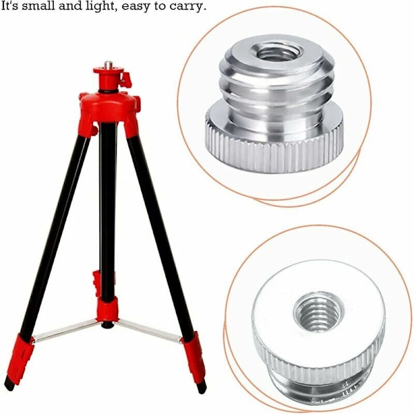 Gevindeadapter 1/4 tommer - 20 5/8 tommer - 11 1/4'' 5/8 tommer til Bosch Laser Niveller Stativadapter