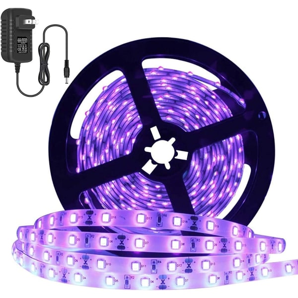 24 Watt Uv Svart Ljus Led-remsa, 16,4ft/5m 3528 300leds 395nm-405nm