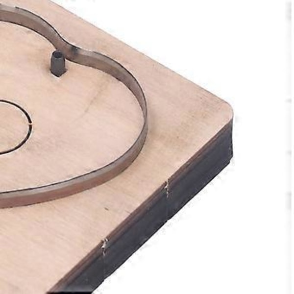 Lær Punching Die Hjerteform Legert Stål Tre Multipurpose Skjæreform Metallmal for DIY Håndverk